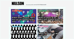 Desktop Screenshot of nillson.de